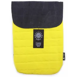 13 inch Laptop Padded Pouch - Crazy Yellow - 14oz Stonewash