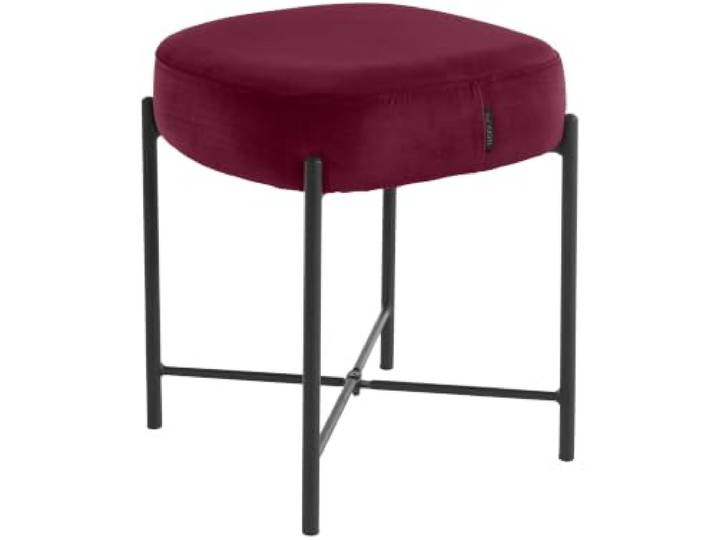 Berry Hocker aus Samt in Bordeaux