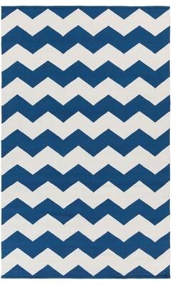 Hand-Woven Macy Chevron Cotton Rug - 9' x 12'