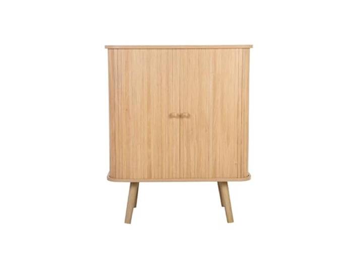 Kommode geriffelte Fronten Boho Eiche Holzfüße 85 cm