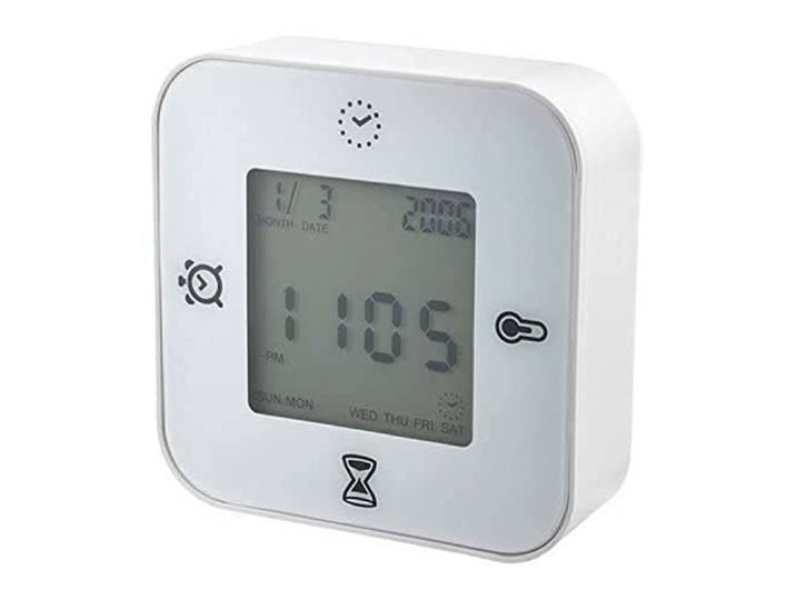 Ikea Klockis Lot de 2 horloge/thermomètre/alarme/minuteur Blanc