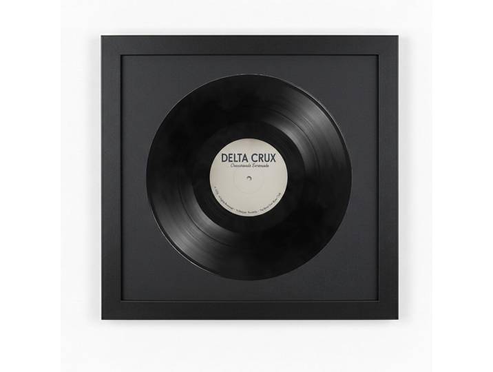 K-Möbel Schallplatten Bilderrahmen 40/40 2er Set, Schwarz, Holz, Rechteckig, 40x40 cm, Bilder & Rahmen, Bilderrahmen, Holzrahmen