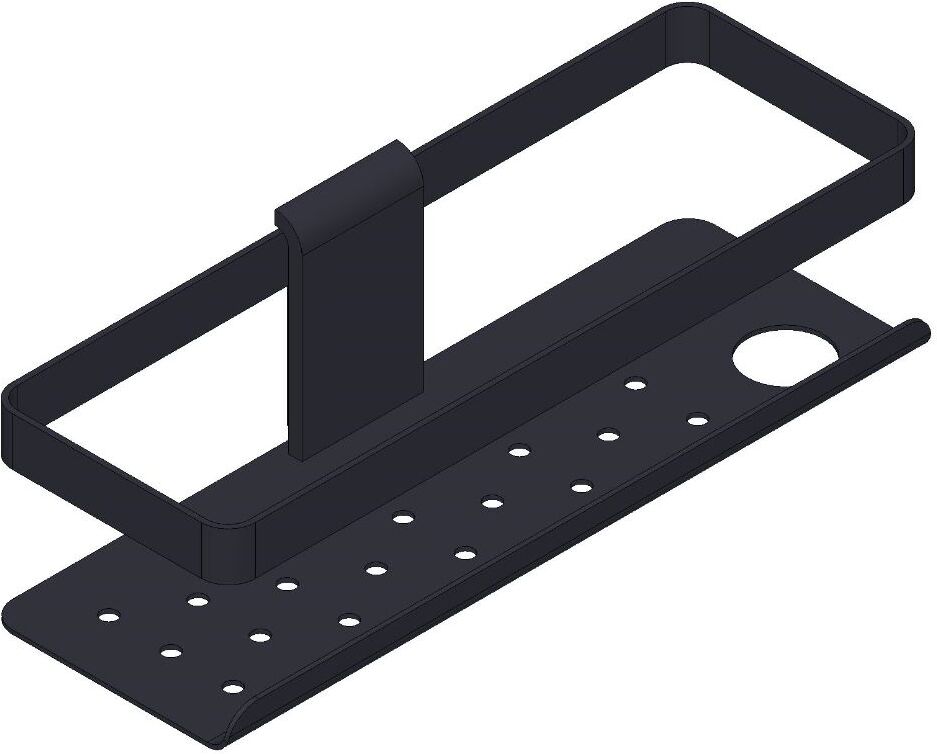 Giese GmbH Giese Newport panier de douche 30819-14 porte-rasoir, noir mat
