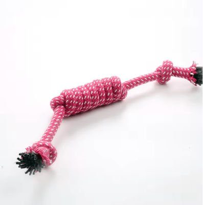 Inspire Picks Durable Braided Rope Dog Chew Toy For Training & Interactive Play pink 28cm