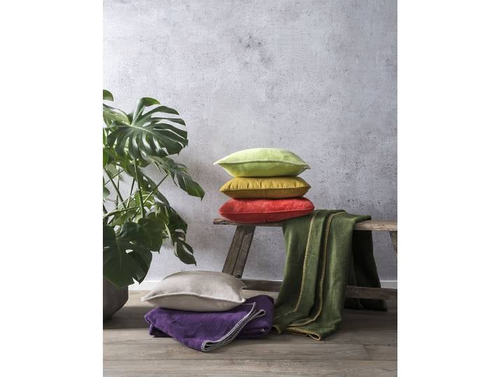 Housse de coussin Softie Orange/Corail 45 x 45cm Polyester