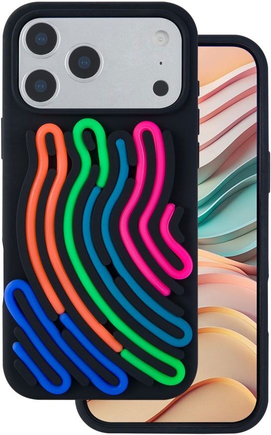 iPhone 17 Pro TFO DIY Snake Silikone Bagside Cover - Sort