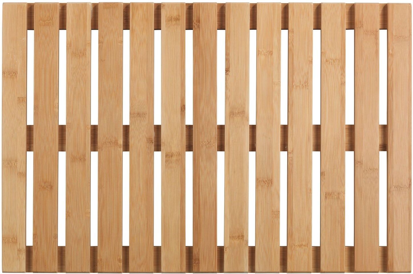 Wenko Baderost »Indoor & Outdoor«, 40 x 60 cm, mit rutschhemmender Unterseite, aus Bambus