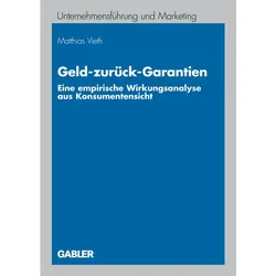 Geld-zurück-Garantien, Fachbücher von Matthias Vieth