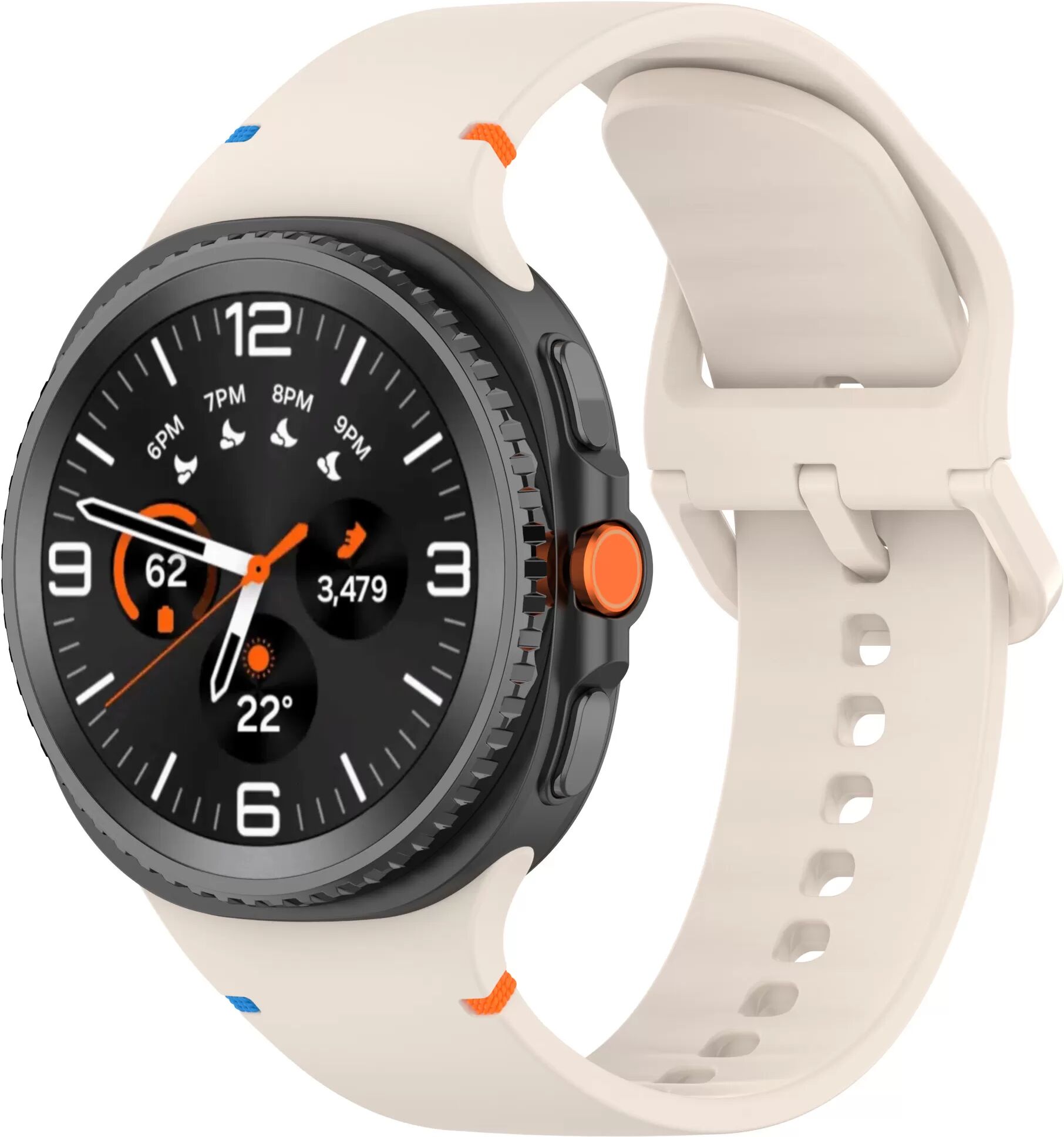 INF Silikonarmband für Samsung Galaxy Watch 8 Beige