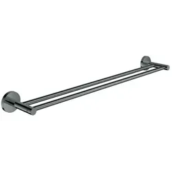Grohe Essentials Doppel-Badetuchhalter 40802A01 60cm, verdeckte Befestigung, hard graphite