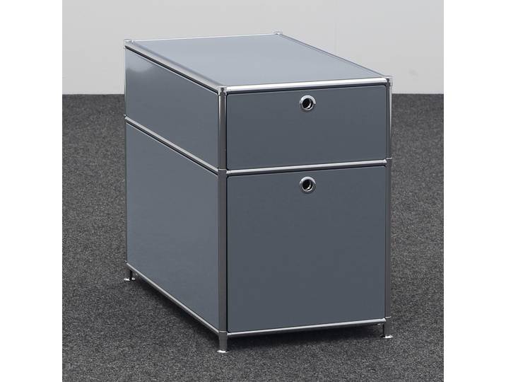 Standcontainer System4, Anthrazit, mit Hängeregister, ohne Schliesszylinder, Neu – Ideal für leichte Aufbewahrung