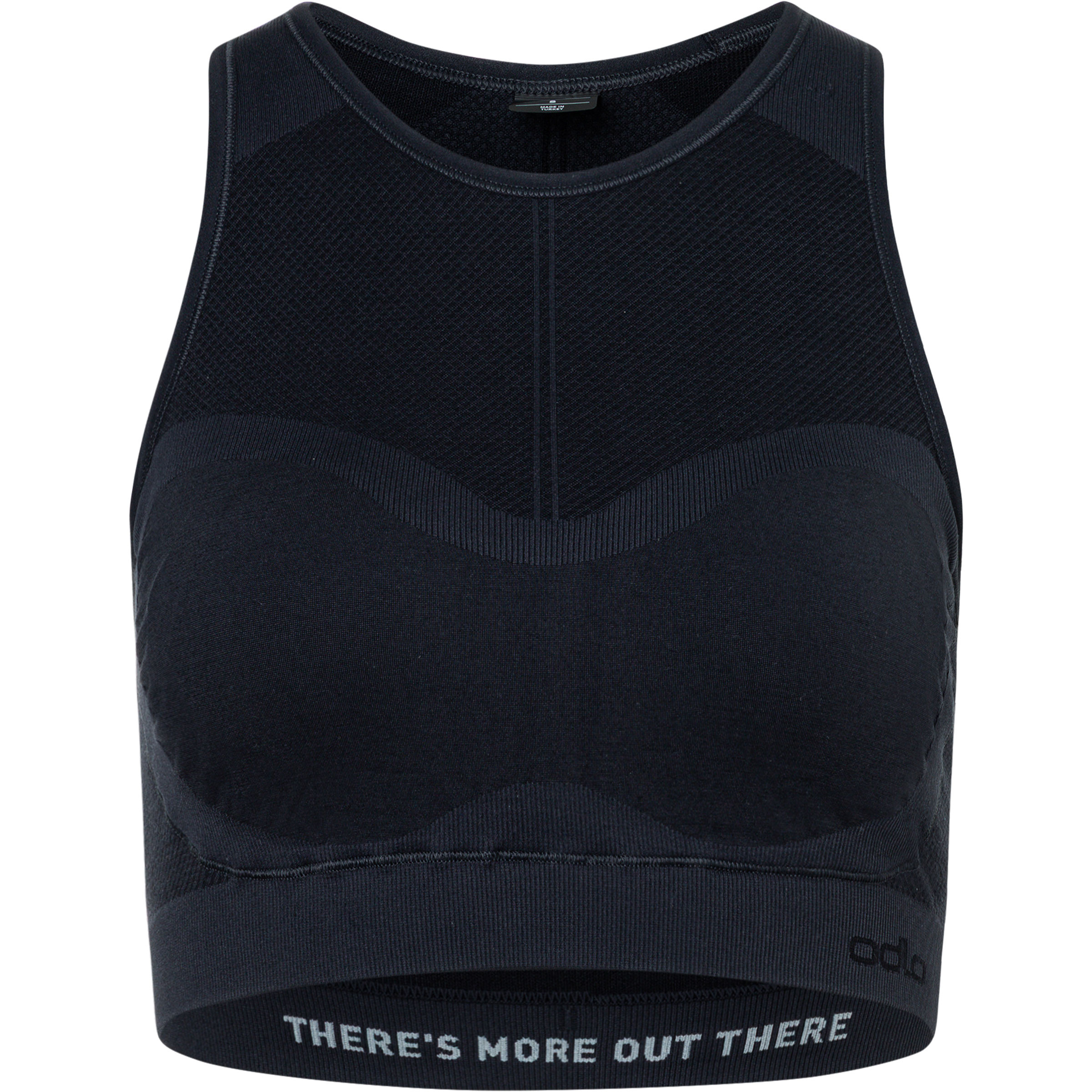 Odlo Seamless Performance Wool Medium Sport BH Damen Sport-BHs schwarz Größe XL