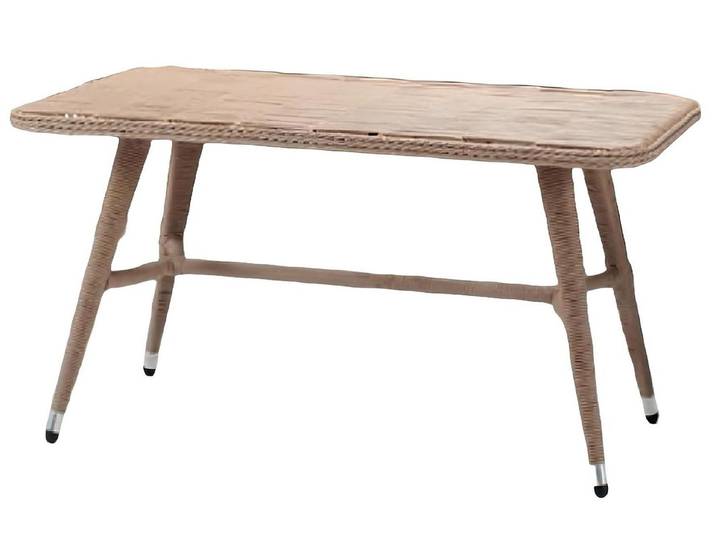 Xlmoebel Couchtisch Brauner Rattan-Couchtisch mit modernem, rechteckigem Design (Tisch), Hergestellt in Europa