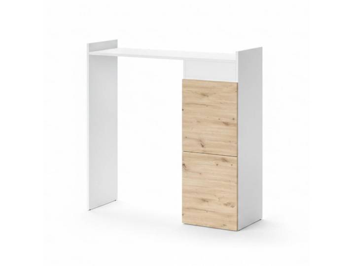 Vicco Waschmaschinenschrank Alf Weiß 99 x 98 cm mit 2 Schubladen, Rechteckig, 99x98x33.8 cm, Waschküche, Waschmaschinenschrank
