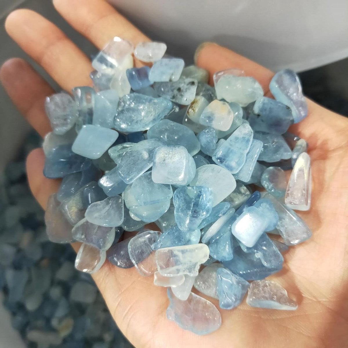 Aquamarijn Kristallen Stenen - Natuurlijke Edelstenen - 1000 gram