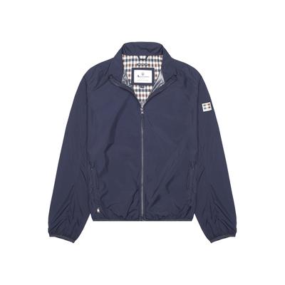 Wolljacke AQUASCUTUM ACTIVE "RLG WINDBREAKER Herren", Herren, Gr. S, blau (navy), Softshell, 100% Polyester, normal normal, Jacken, Windjacke Herren, leichte Jacke, Regenjacke, Wetterjacke, Sale