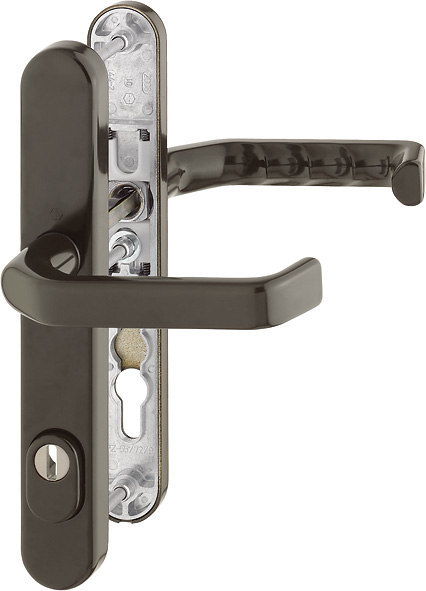HOPPE Schutz-Drückergarnitur mit Schmalschild Liverpool 1313G/3359ZA/3357N, Aluminium 2895653
