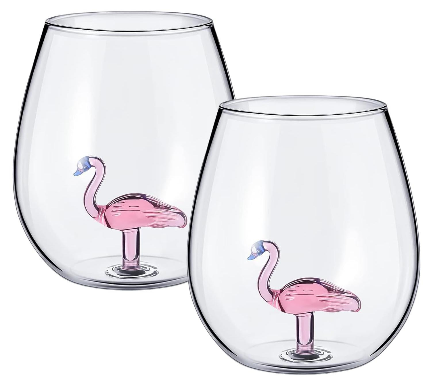 Dripio set van 2 glazen, 500 ml, transparant, geschikt voor wijn en cocktails