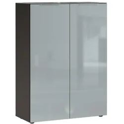 Germania Schuhschrank Genova Glas Silbergrau