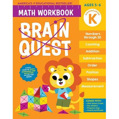 Brain Quest Math Workbook: Kindergarten, Taschenbuch von Workman Publishing, Workman, 978-1-5235-2421-1