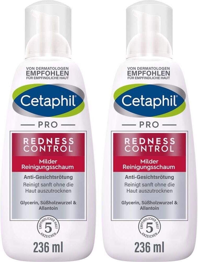 Cetaphil Redness Control milder Reinigungsschaum 2x 2x236 ml Schaum