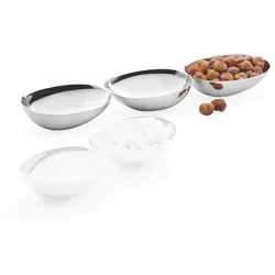 PEBBLES Snackschalen - Trio Set aus Edelstahl
