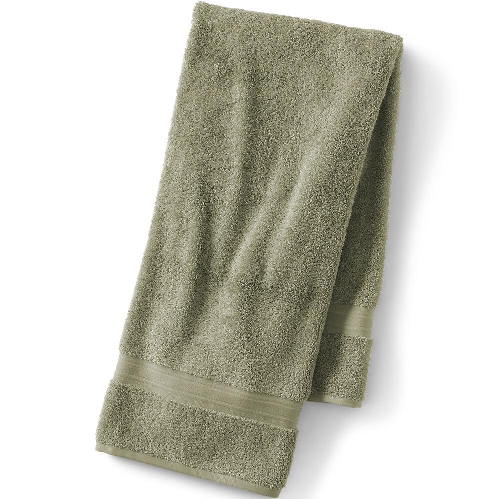 Supima Badelaken, Herren, size: regular, Grün, Baumwolle, by Lands' End