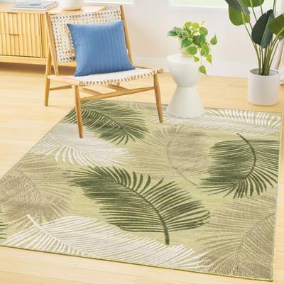 Nourison / Ds Jasmine Rectangle Rug 4' x 6', 4' x 6', Green