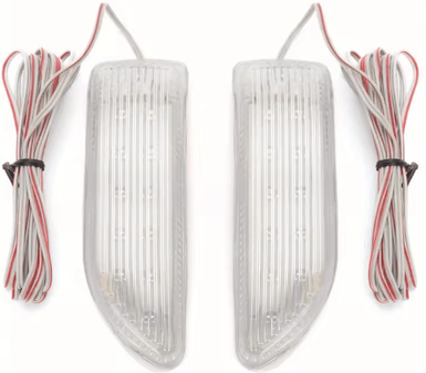 Inspire Picks 2 Piece LED Turn Signal Lights For Rearview Mirrors Sequential Amber Car Mirror Indicator Upgrade blue 1pair