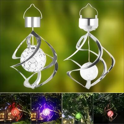 Uplifted Goods Solar Powered Wind Chime Pendant Light b