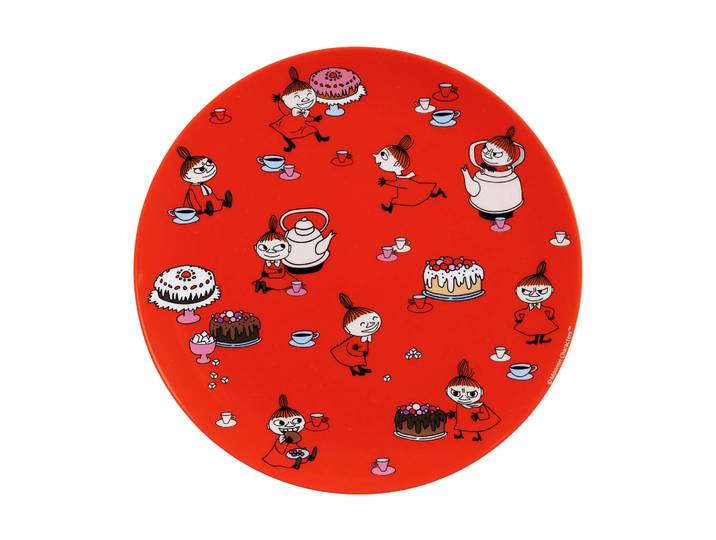 Rätt Start Assiette plate Mumin Lilla My Ø19,8 cm Rouge