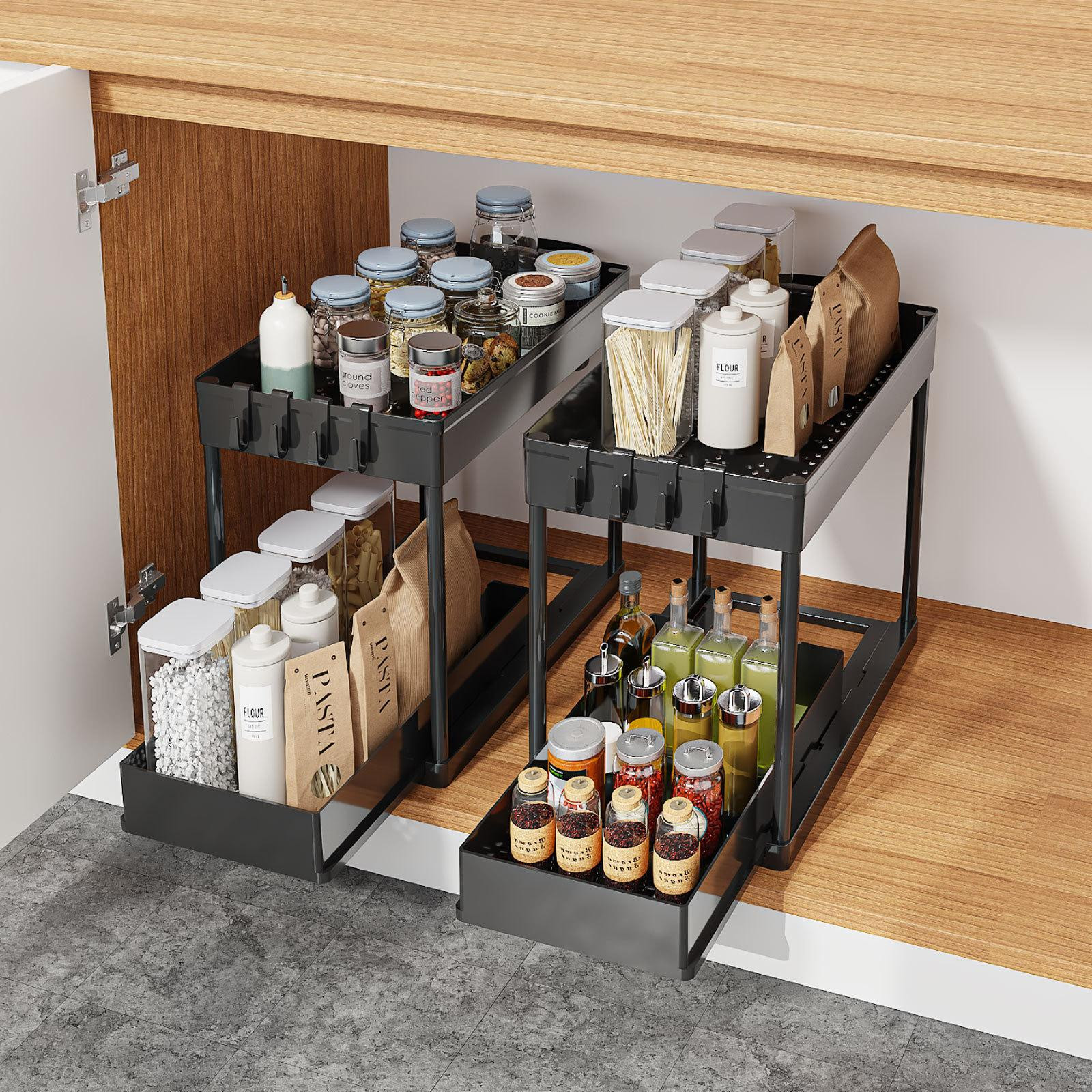 Minicee Spoelbakorganizer, 2-laags, uitschuifbaar, met accessoires