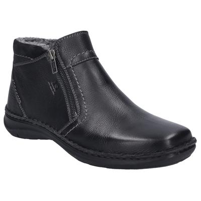 Winterstiefel JOSEF SEIBEL "New Anvers 04", Damen, Gr. 40, Warmfutter, schwarz, Leder, Schuhe Winterstiefel, Winterschuh, Stiefel, Komfortschuh in Schuhweite K (extraweit)