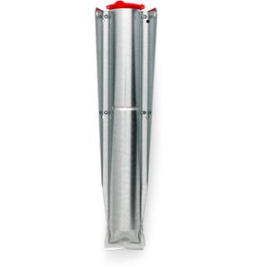Brabantia Bodenhülse 311444, silber, Ø 45mm, für Wäschespinne, aus Stahl, zum Einschlagen