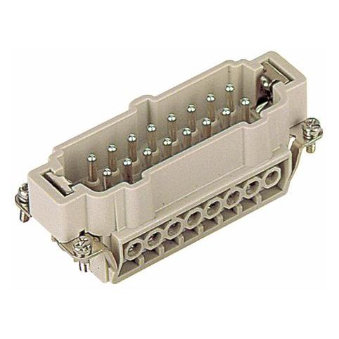Harting 09 20 016 2612 Stiftindsats Han A 16 + PE Skruer 1 stk (09 20 016 2612)