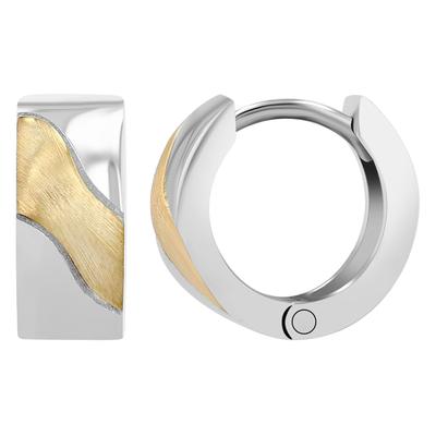 Paar Creolen ADELIA´S "Ohrringe – Creole aus 925 Silber", Damen, Gr. Damen, Silber 925 (Sterlingsilber), gold (silber), Ohrringe, Schöne Geschenkidee zum Jubiläum