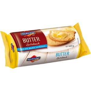 Neukircher Zwieback Butter, 100 g, 14 Scheiben à 7,1 g