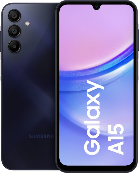 SAMSUNG Galaxy A15 4G 128GB 4GB RAM  Dual SIM  Blue Black, Unlocked SIM Free Smartphone (International Model), New