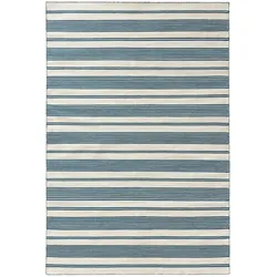 benuta Nest In- & Outdoor-Teppich Rida Beige/Blau 160x230 cm - Teppich für Balkon, Terrasse & Garten