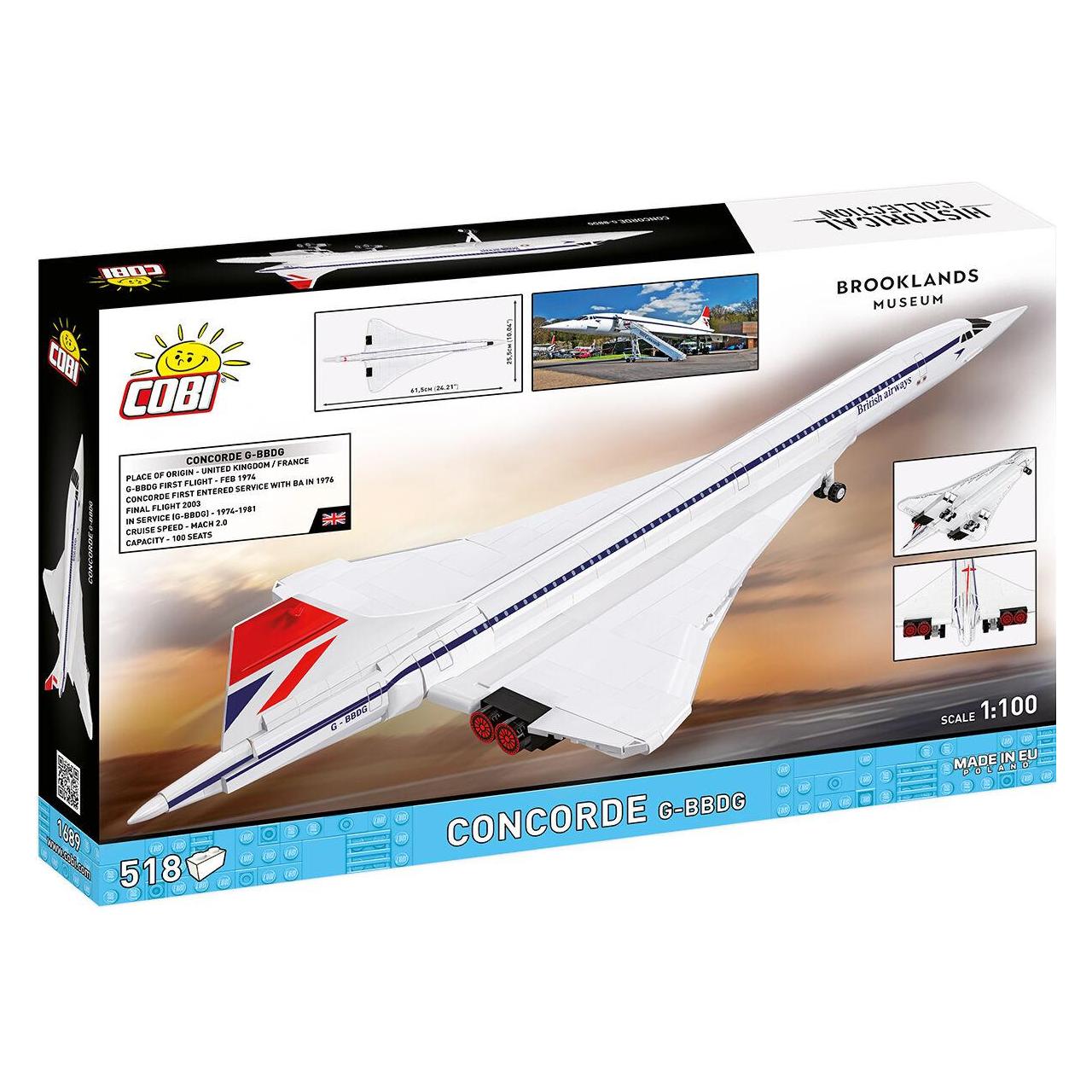 Cobi 515 PCS HC /1689/CONCORDE - Brooklands Museum (COBI-1689)