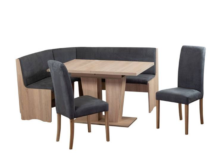 Stolebaenk Eckbankgruppe Duisburg Titanic Sonoma Duisburg VE/VA, (Eckbankset, 1 x Eckbank, 1 x Tisch, 2 x Stuhl)