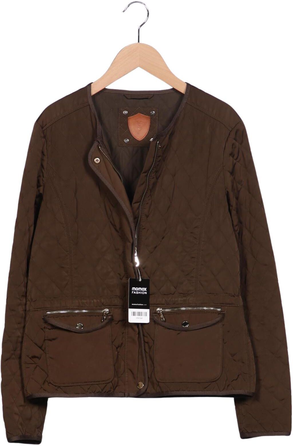 Massimo Dutti Damen Jacke, Braun, Gr. M, Synthetik - Second Hand