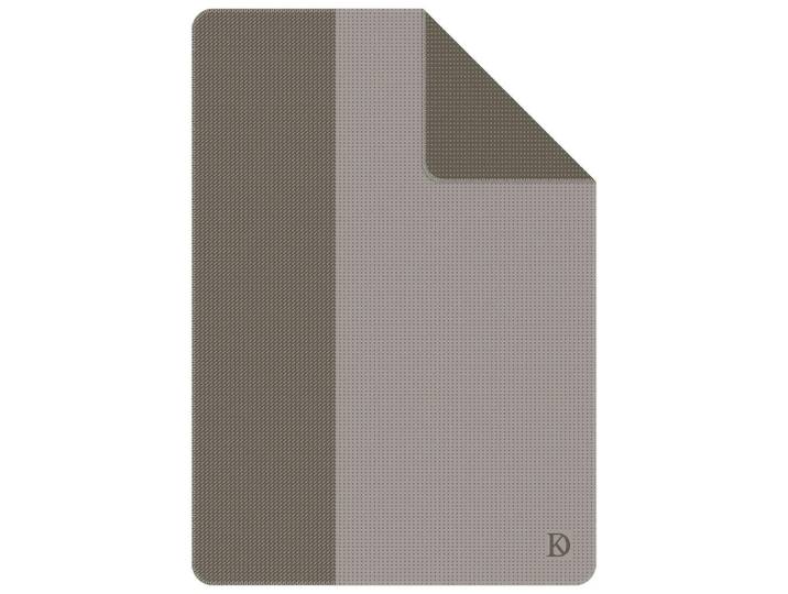 Dieter Knoll Decke Skadi, Grau, Streifen, 150x200 cm, Oeko-Tex® Standard 100, Kettelrand, Heimtextilien, Wohntextilien, Decken, Kuscheldecken