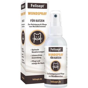 Felisept Canosept Wundspray  für Katzen, 75ml, zur Wundreinigung, antiseptisch ohne Alkohol, für akute Wunden