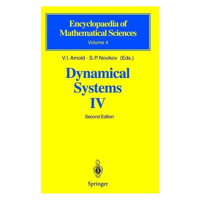 Springer Dynamical Systems IV (Englisch, Softcover, I. Arnol'd, S. P. Novikov, V. I. Arnold, V. P. Novikov) (55376346)