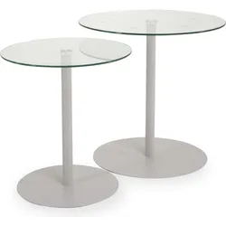 Beistelltisch-Set LOPAKA (DH 50x50 cm) - beige - DH 50x50 cm