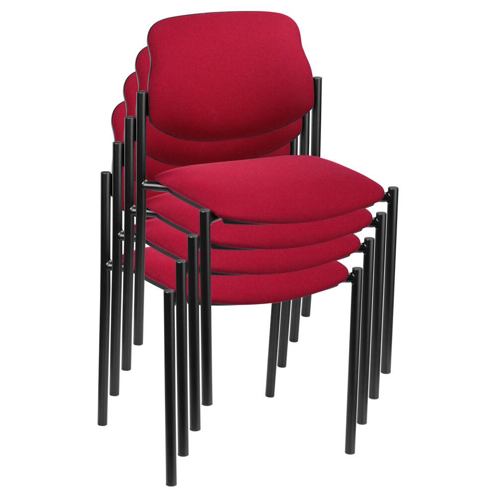 Nowy Styl Besucherstühle bordeaux/schwarz STYL BLACK C29 4ER