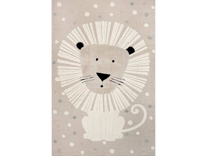 Merinos Kinderteppich LÖWENHERZ, beige