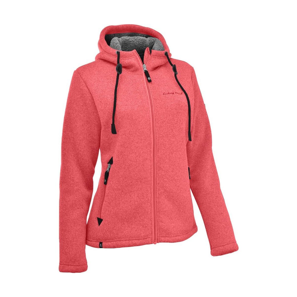 MAUL Sport Chieming - Strickfeecejacke m. Kap. coral (85) 34 5213200202-85-34