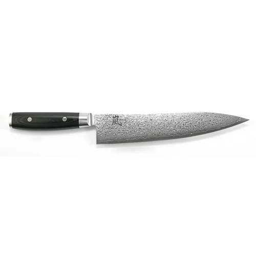 Yaxell Ran Koksmes 24 cm met 69-laags roestvrij damast staal en Micarta heft